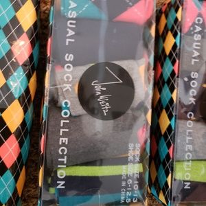 John Weitz Casual Happy Socks BNIB 5 Pair Per Box